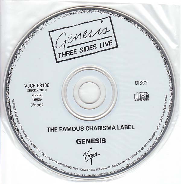 CD 2, Genesis - Three Sides Live
